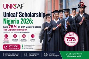 Unicaf Scholarship Nigeria 2026: Save 75% on a UK Master’s Degree This Digital Learning Day
