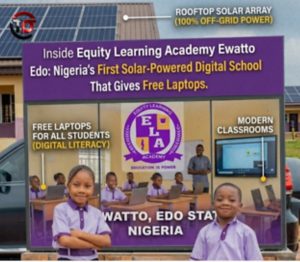 Inside Equity Learning Academy Ewatto Edo: Nigeria’s First Solar‑Powered Digital School That Gives Free Laptops
