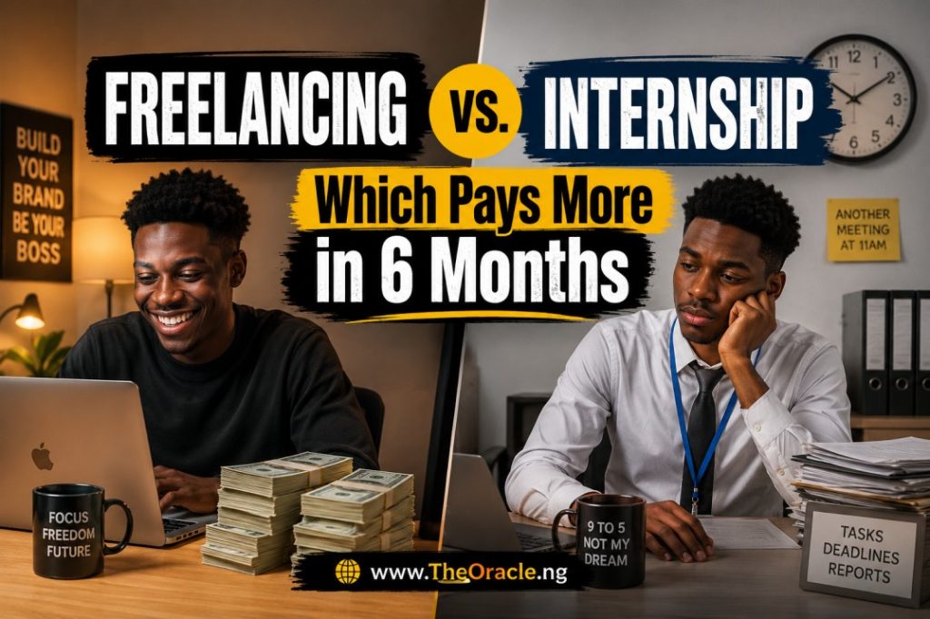Freelancing vs. Internship — Which Pays More in 6 Months “A Data-Driven Answer”