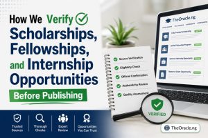 How We Verify Scholarships, Fellowships, and Internship Opportunities Before Publishing